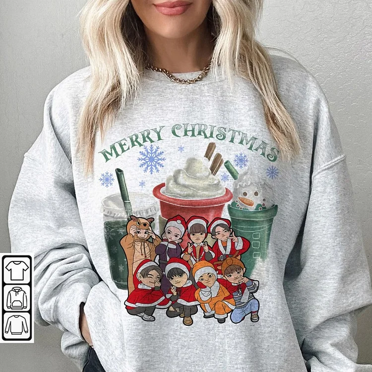ATEEZ Merry Christmas Casual Sweatshirt officialateezshop