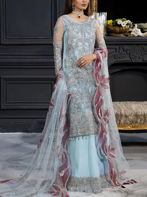 Elegant and Festive Mesh Women's Suits