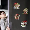 6Pcs K&auml;fer Zwerg - 5d DIY Handwerk Aufkleber Magnet