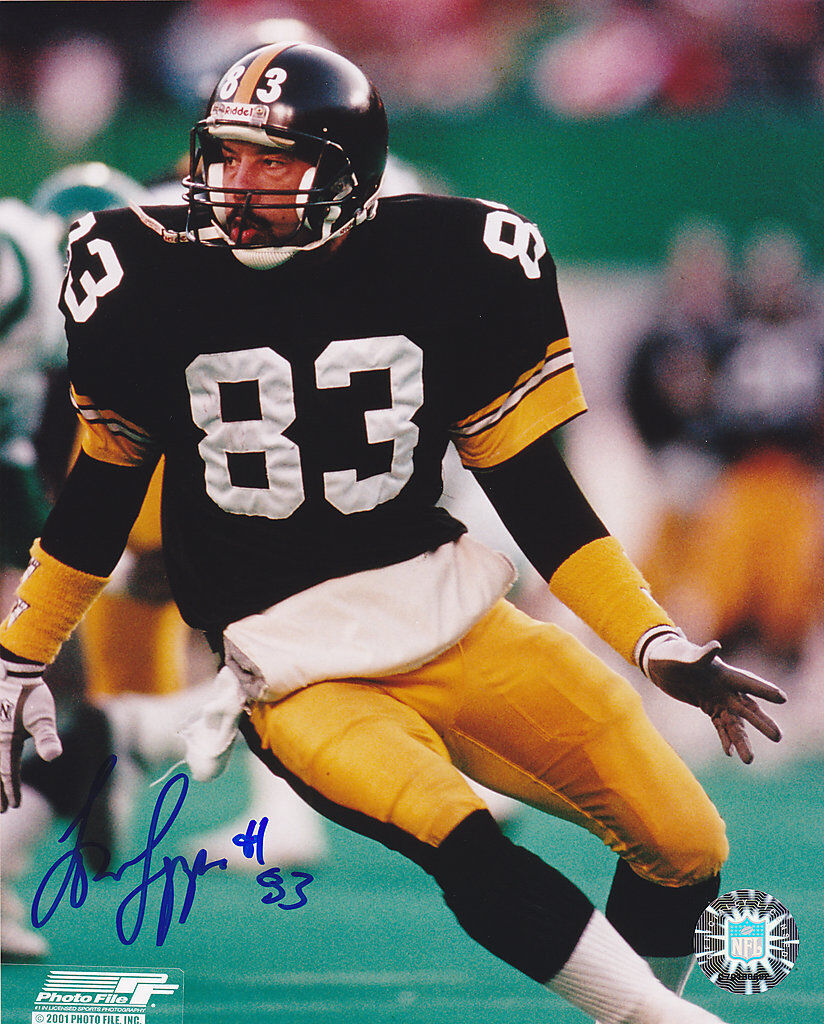 LOUIS LIPPS PITTSBURGH STEELERS ACTION SIGNED 8x10