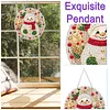 Snow DIY Diamond Painting Pendant 24cm Double-Sided Crystal Resin