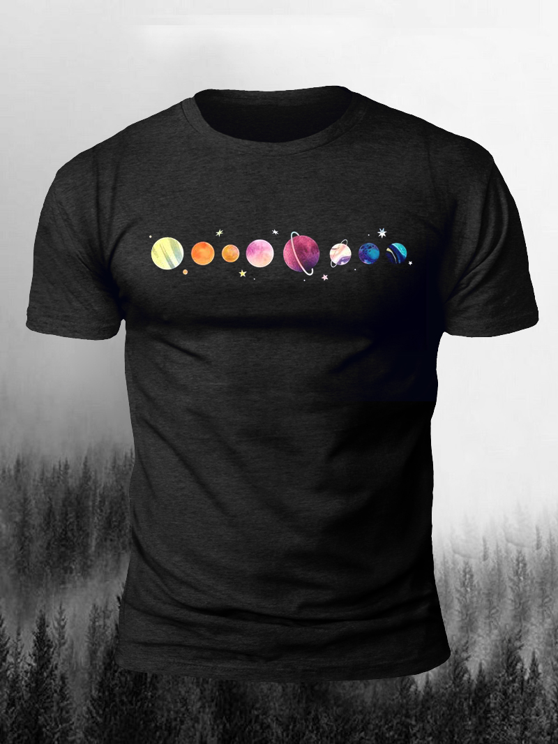 Solar System Planet Printed T-shirt