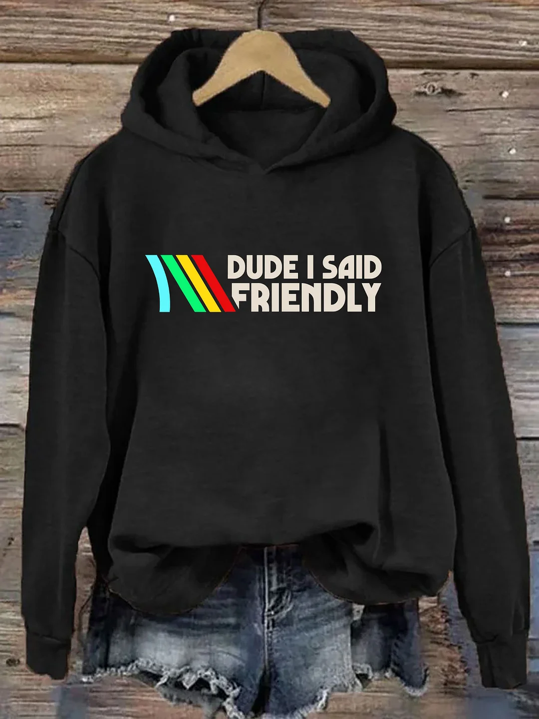 Dude I Said Friendly Hoodie