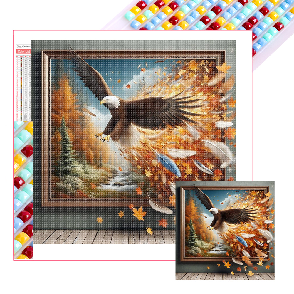 Eagle Escaping From The Frame 40*40cm(picture) full square drill diamond painting