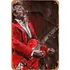 Guitariste brian setzer - Panneaux en &eacute;tain m&eacute;tallique(20*30cm/30*40cm) - Musique