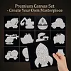 12Pcs DIY Pearl Painting Transportation for Home Wall Decor(15x15cm)