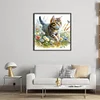 Cat-Partial 11CT Stamped Cross Stitch Bead Embroidery 36*36cm/14.17*14.17in tapestrymarket