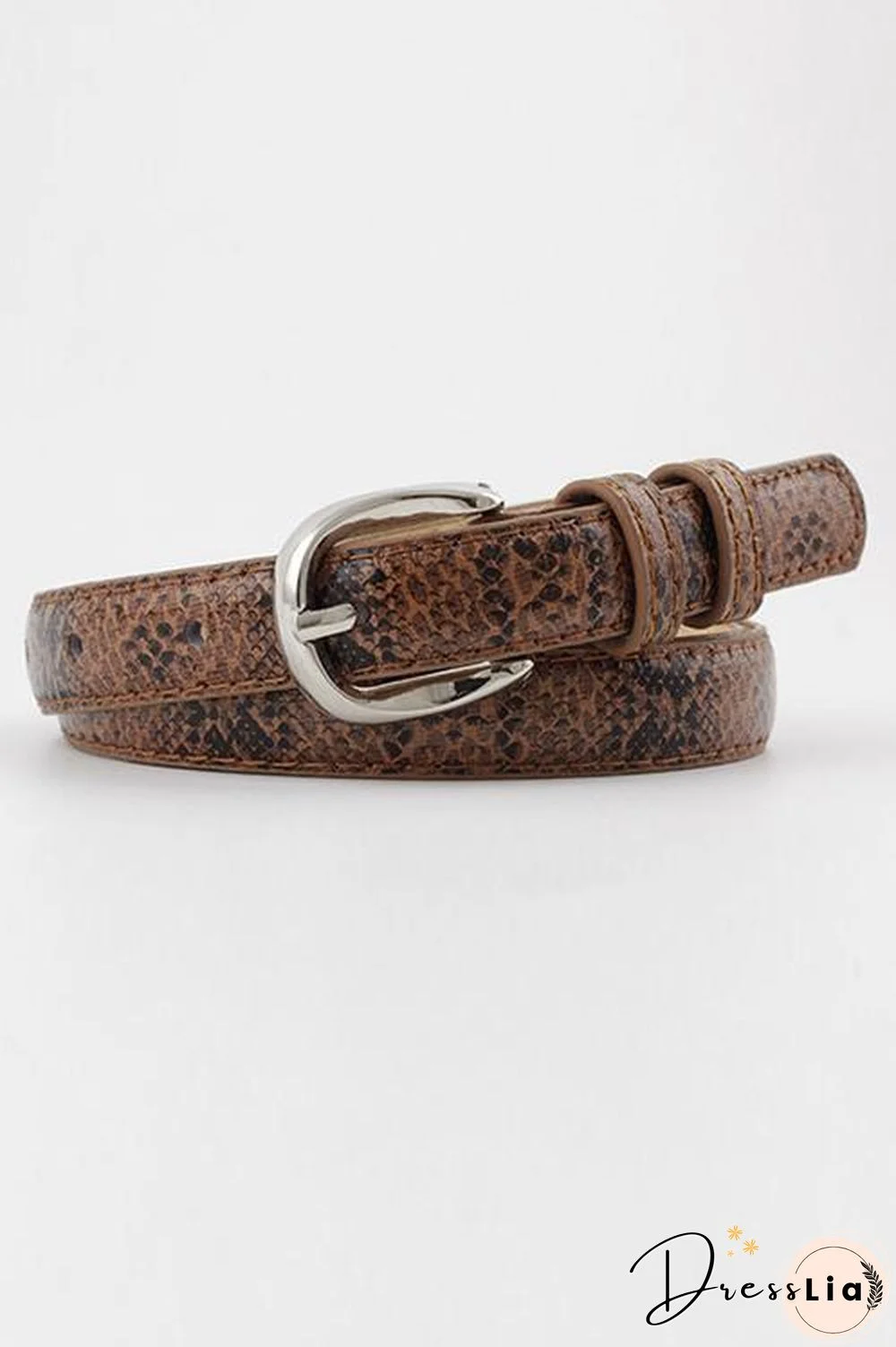Skinny Snakeskin Belt
