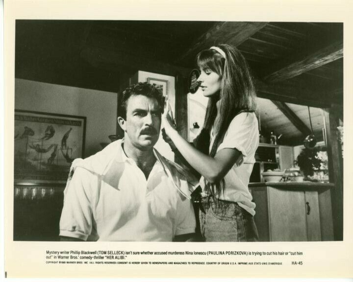 Tom Selleck Paulina Porizkova Her Alibi Original Press 8X10 Photo Poster painting