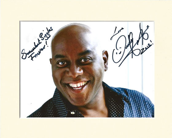 AINSLEY HARRIOTT CHEF PP 8x10 MOUNTED SIGNED AUTOGRAPH Photo Poster painting 2 SECRET SANTA