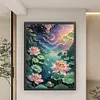 Lotus-11CT Stamped Cross Stitch 60*80cm/23.62*31.5in(Big Size) tapestrymarket