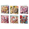 6pcs Diamond Painting Dreamy Heart Greeting Card Kits with Envelopes for Family Friend Gifts