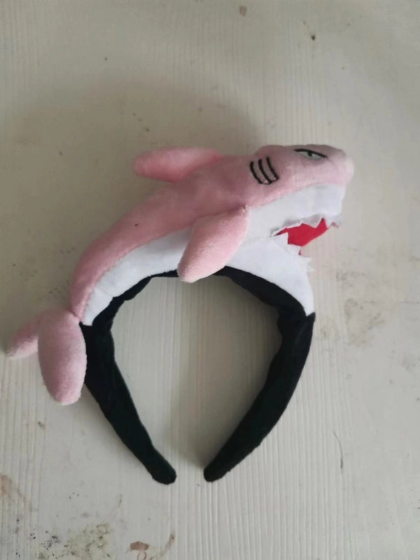 Korean Style Internet Celebrant Cartoon Animal Headband Small Dinosaur Yellow Fish Shark Scream Duck Headband Cute Funny Headband