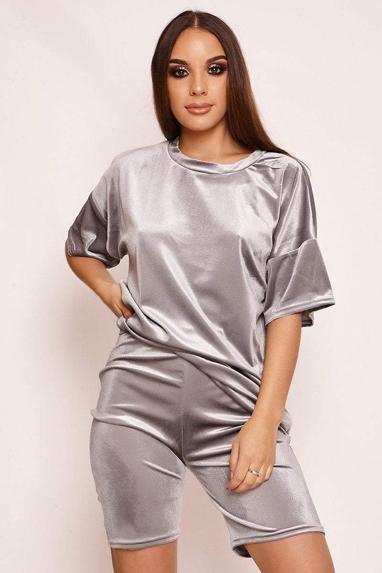 Grey Velvet Cycling Shorts Katch Me