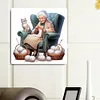 Old Lady Knitting Yarn-Full Round Diamond Painting 40*40CM