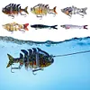 6Pcs Sinking Wobblers Fishing Lures Multi-Section Hard Bait for Pike Bass Trout