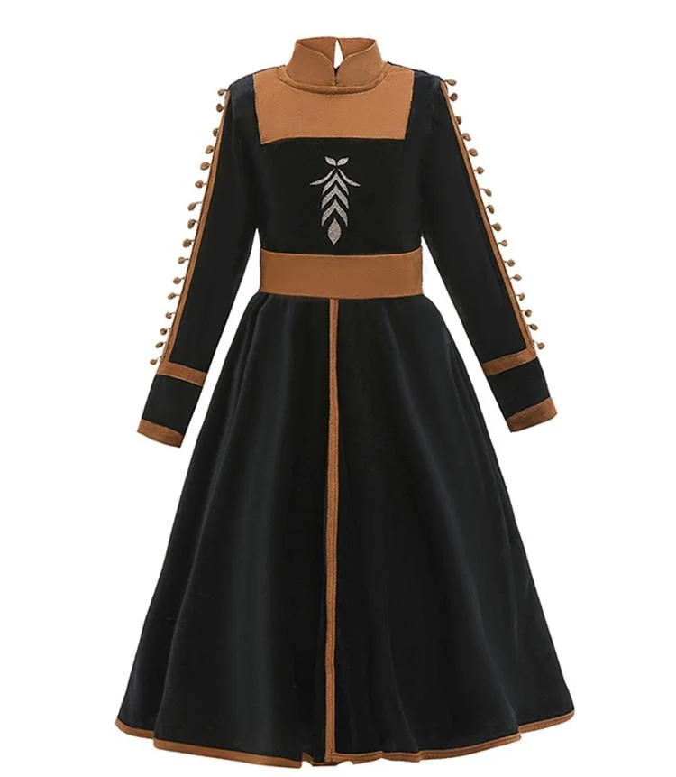 Disney Children Frozen 2 Anna Cosplay Costume Special Sale