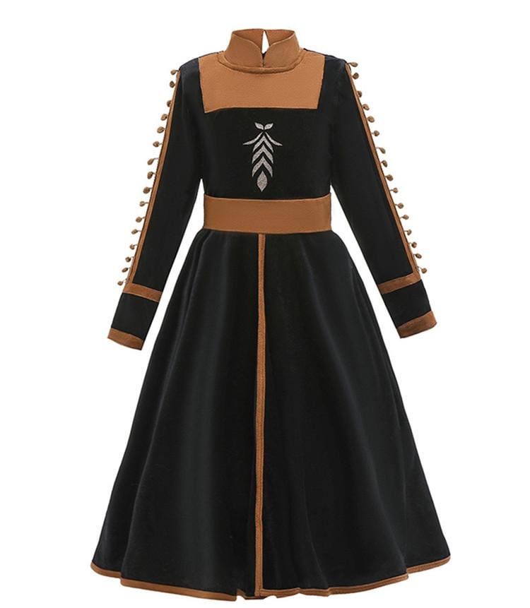 Disney Children Frozen 2 Anna Cosplay Costume Special Sale