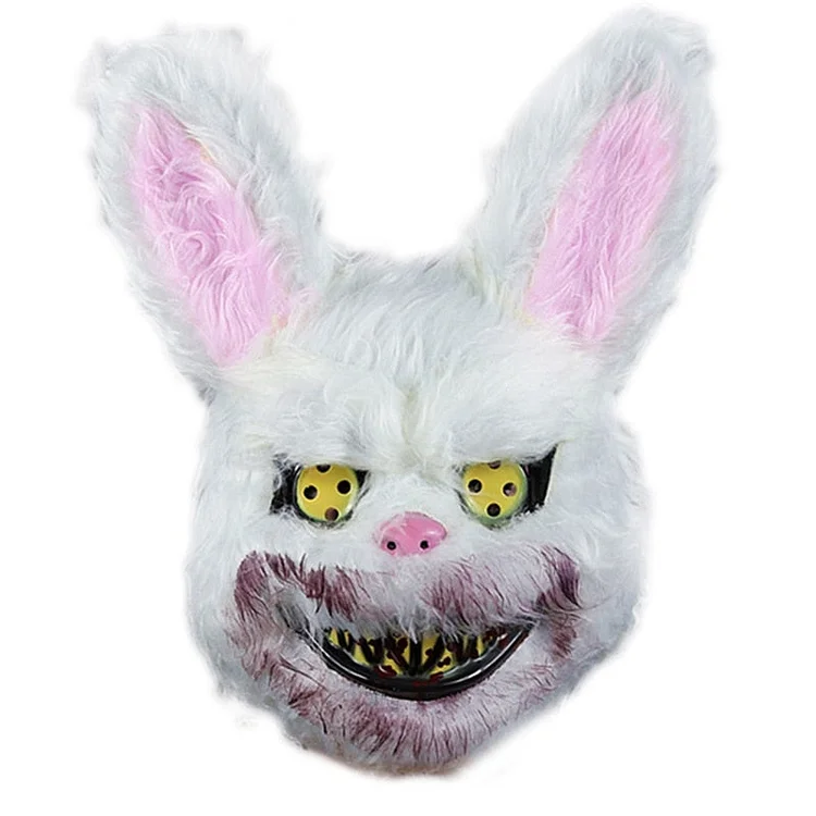 Halloween Costume Bloody Bunny Bear Scary Mask - Gotamochi Kawaii Shop, Kawaii Clothes