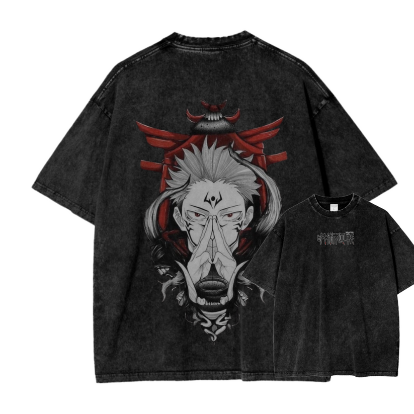 Jujutsu Kaisen Anime Oversize Washed T-Shirt