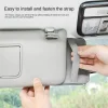 Da by Car Sun Visor Organier Truck SUV Sun Visor Storage Pocket PU Leather Pouch Holder with Multi-Pocket Double Zipper Net Pocket, for Cards Pens Sunglasses Document Newest 