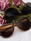Round-Frame Acetate Sunglasses