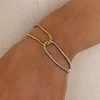 Minimal Golden Silver Knot Waterproof Bracelet
