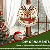 Cute Christmas Reindeer 2D Flat DIY Diamond Painting Pendant 9.84x9.84in