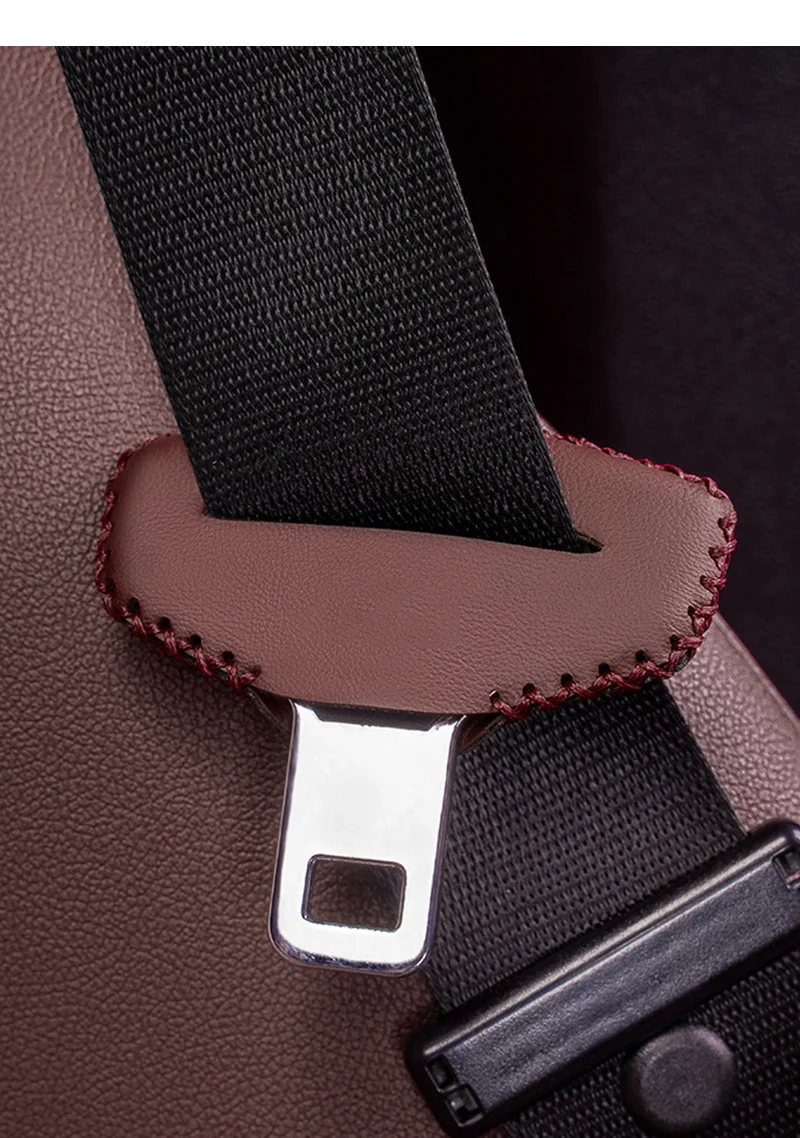 🔥Hot sale🔥Car seat belt buckle leather protective cover