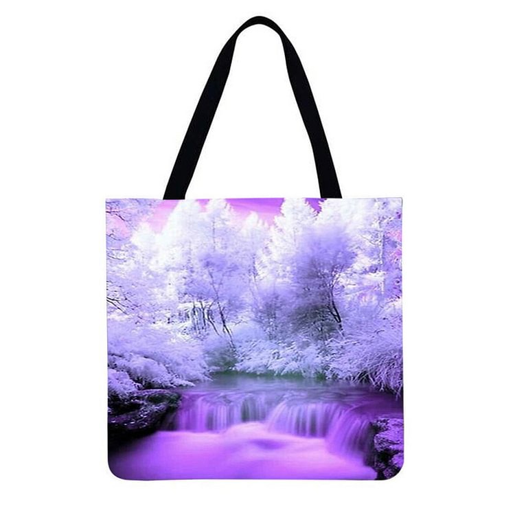 Waterfall - Linen Tote Bag