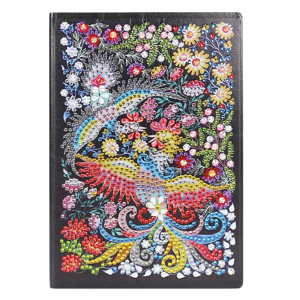 

Phoenix-DIY Creative Diamond 50 Pages A5 Notebook, 501 Original