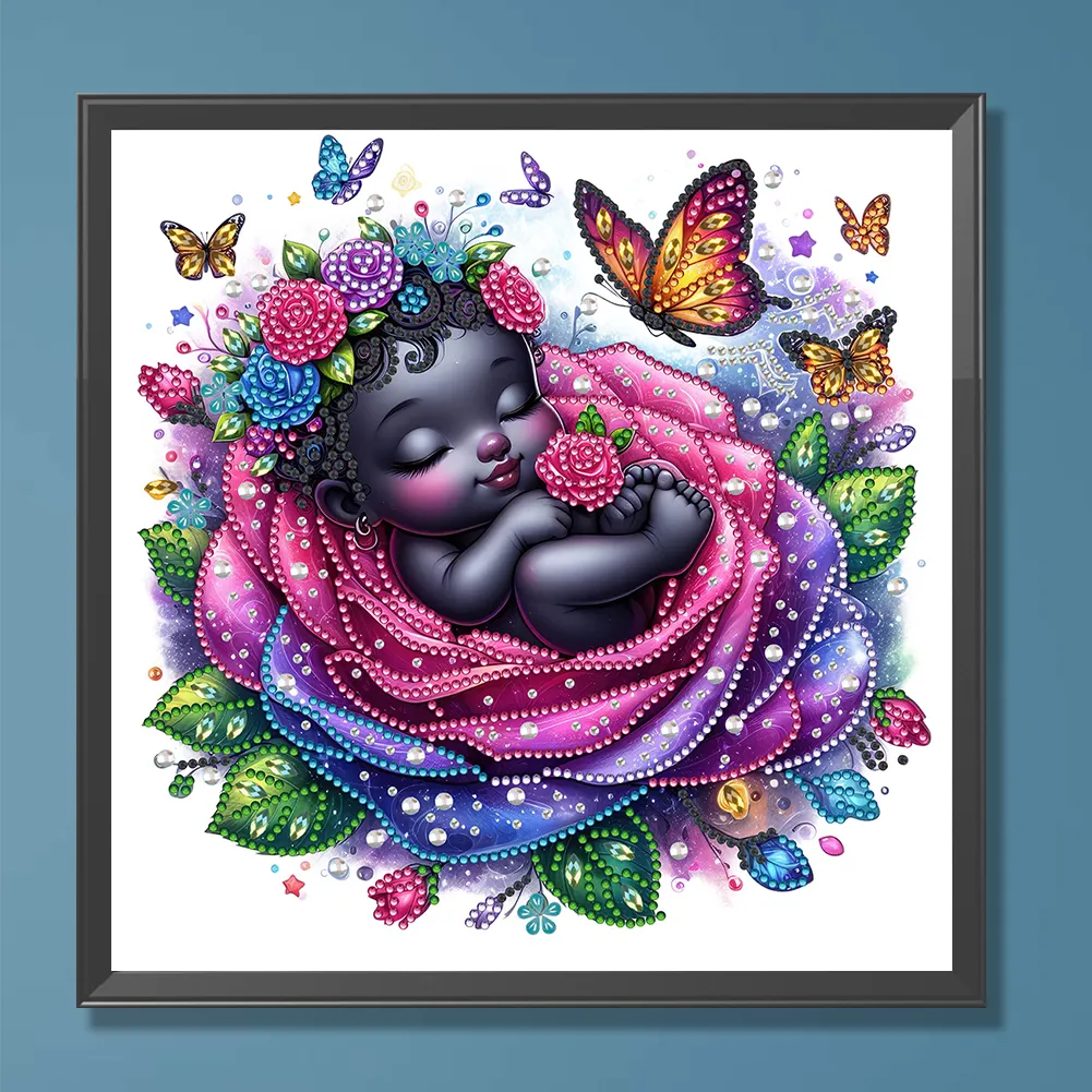 Diamond Painting - Partial Special Shaped Drill - Rose Child(Canvas|30*30cm)