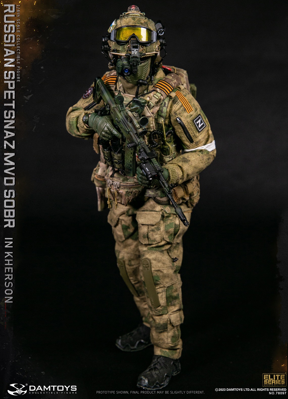 In-stock DAMTOYS Studio RUSSIAN SPETSNAZ MVD SOBR (78097) 1/6 Action Figure-