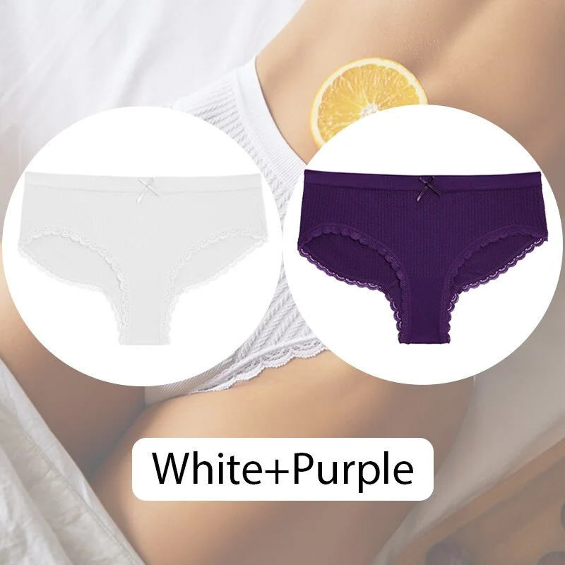 FINETOO Women Seamless Briefs 3D Jacquard Panties Low Waist Bow Underwear M-2XL Female Underpants Soft Ladies Panty Lingerie New