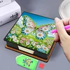 (US Local)Butterfly PU Diamond Painting Notecard Box Contains 150 Sheets of Paper