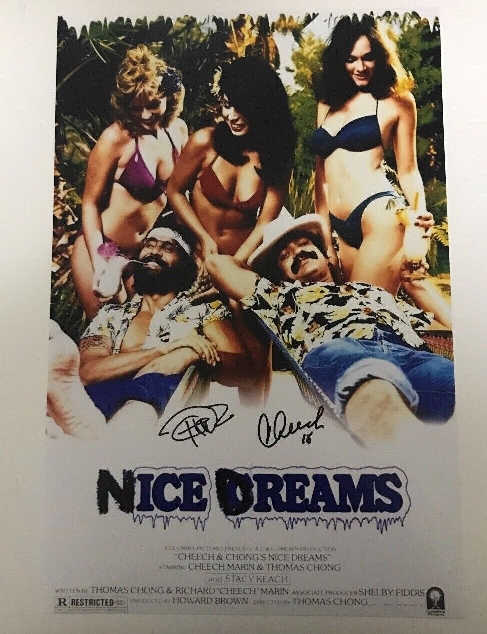 * CHEECH & CHONG'S * signed 12x18 movie Photo Poster painting poster * NICE DREAMS * PROOF 1