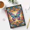5D Diamond Painting Notebook DIY Diamond Art Dairy Book Kits (Butterfly)