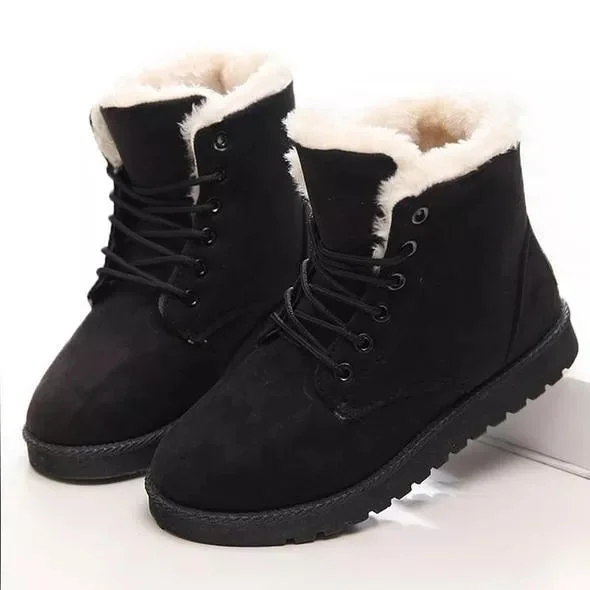 Warm, furry, waterproof women's boots