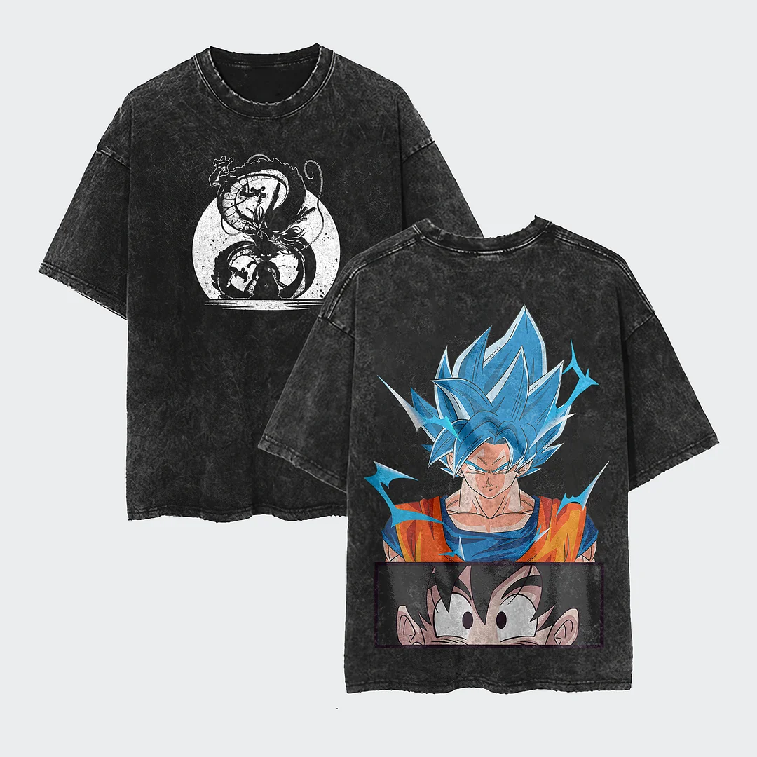 Dragon Ball Son Goku Oversize Washed T-Shirt