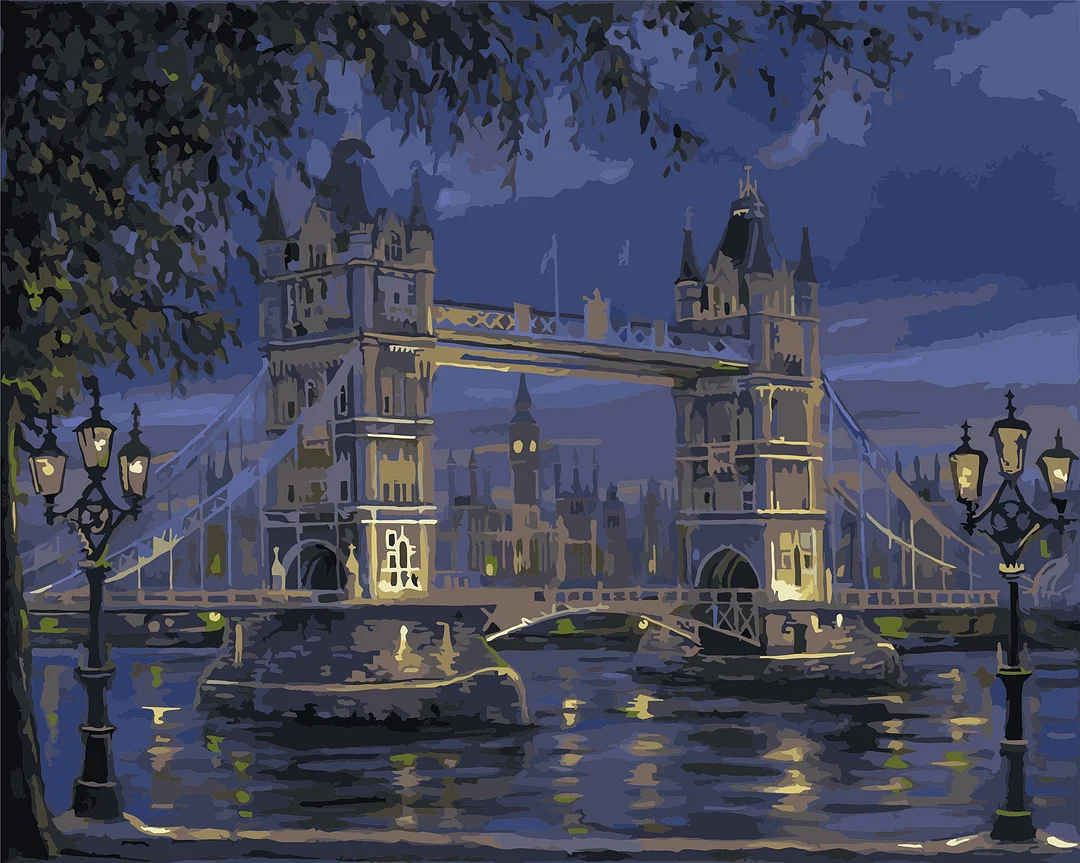 City Paint By Numbers Kits UK WH-A6605
