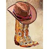 Diamond Painting -DIY Full Square Drill Riding Hat Boots
