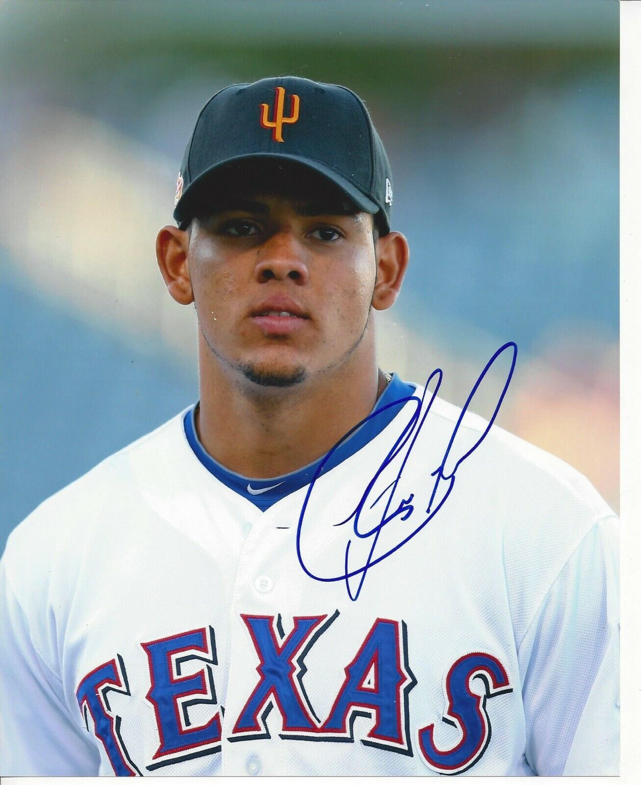 Jorge Alfaro Autographed 8x10 Texas Rangers#S1165