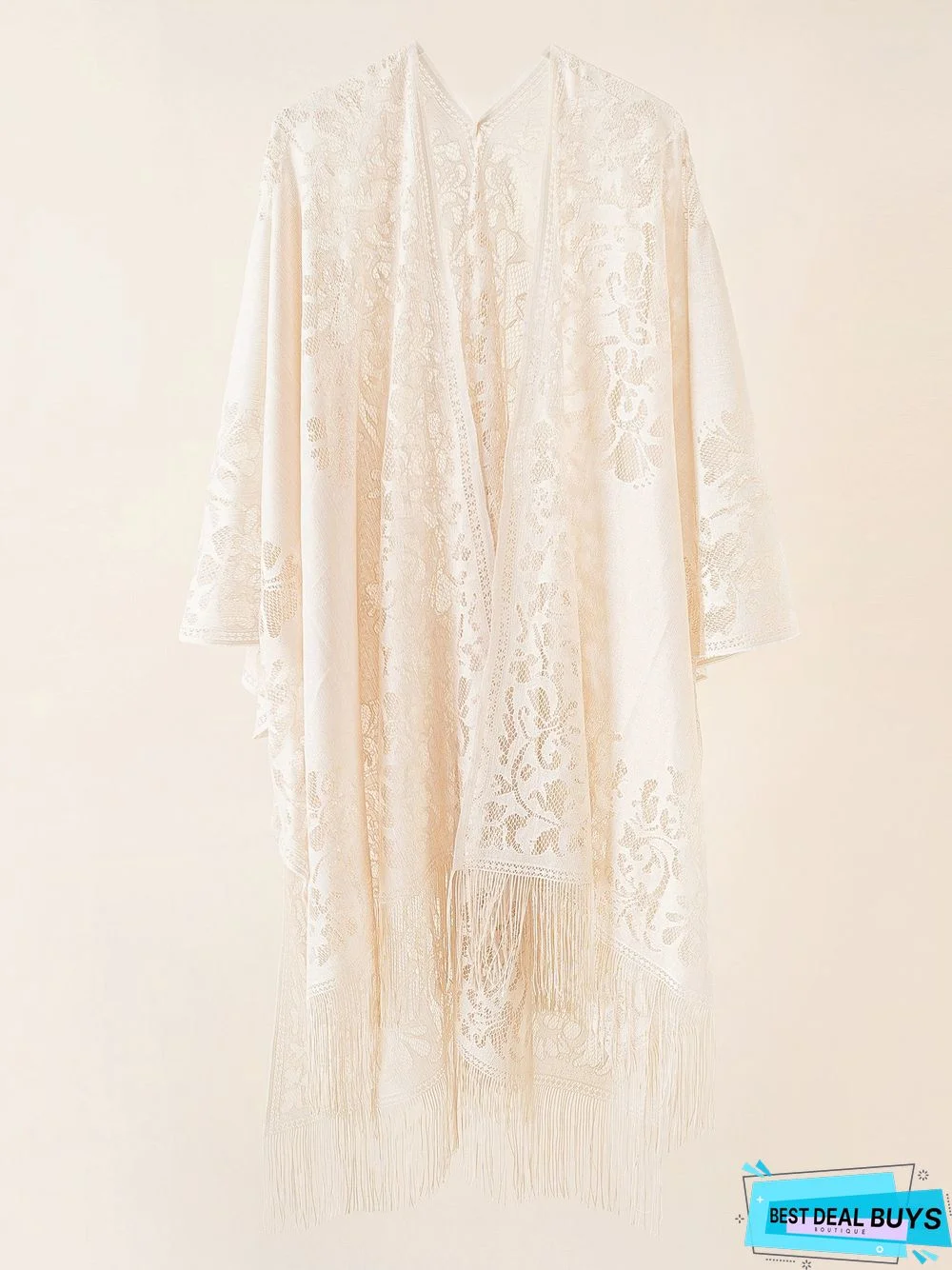 Boho Silk Cutout Floral Pattern Shawl Scarf Party Home Vacation Beach Accessories