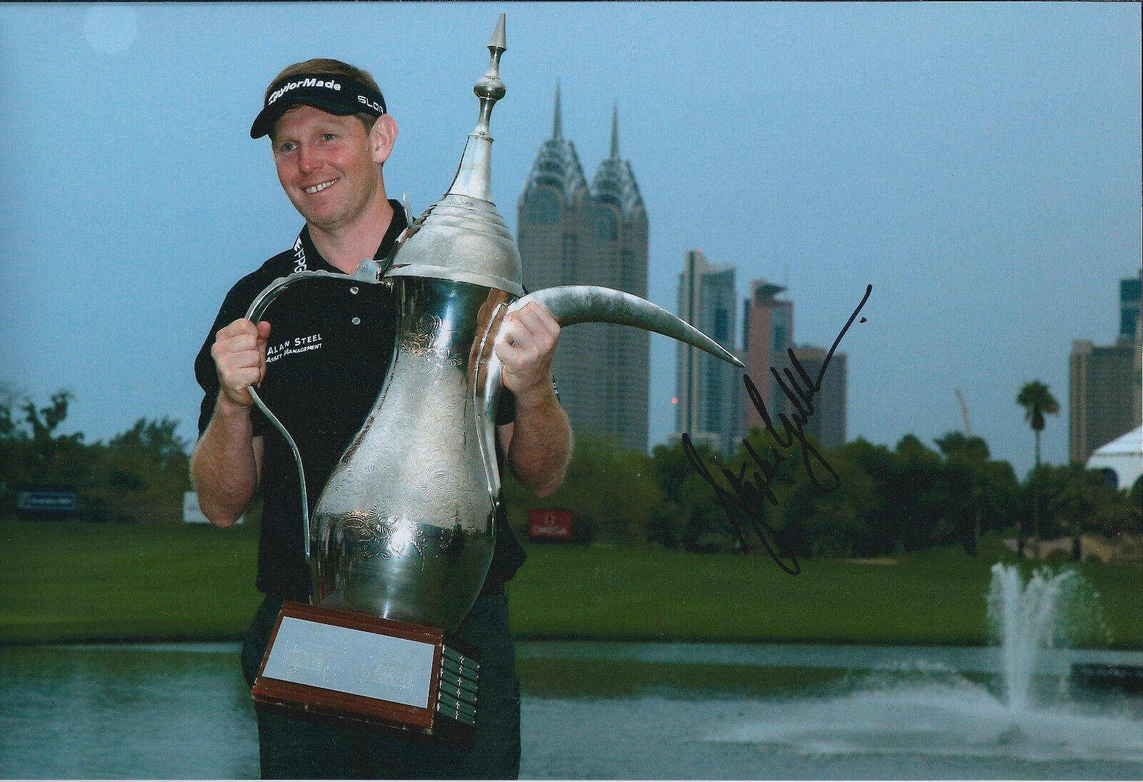 Stephen GALLACHER SIGNED Autograph Photo Poster painting AFTAL COA Dubai Desert Classic WINNER