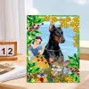 Diamond Painting Special Shape Floral Photo Frame -20*15