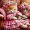 (Multi-Style) Flowers Cats-11CT Stamped Cross Stitch 50*50cm/19.69*19.69in tapestrymarket