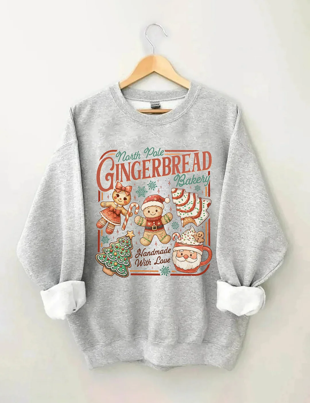 North Pole Gingerbread Sweatshirt