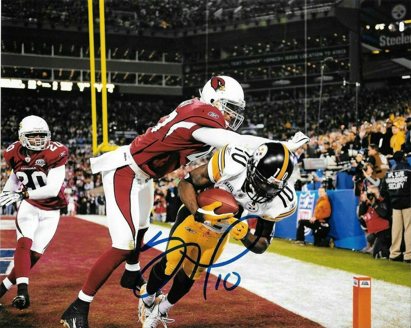 Santonio Holmes Autographed Signed 8x10 Photo Poster painting ( Steelers ) REPRINT