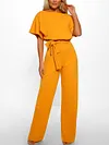 Loose Batwing Sleeves+Wide Leg Jumpsuits