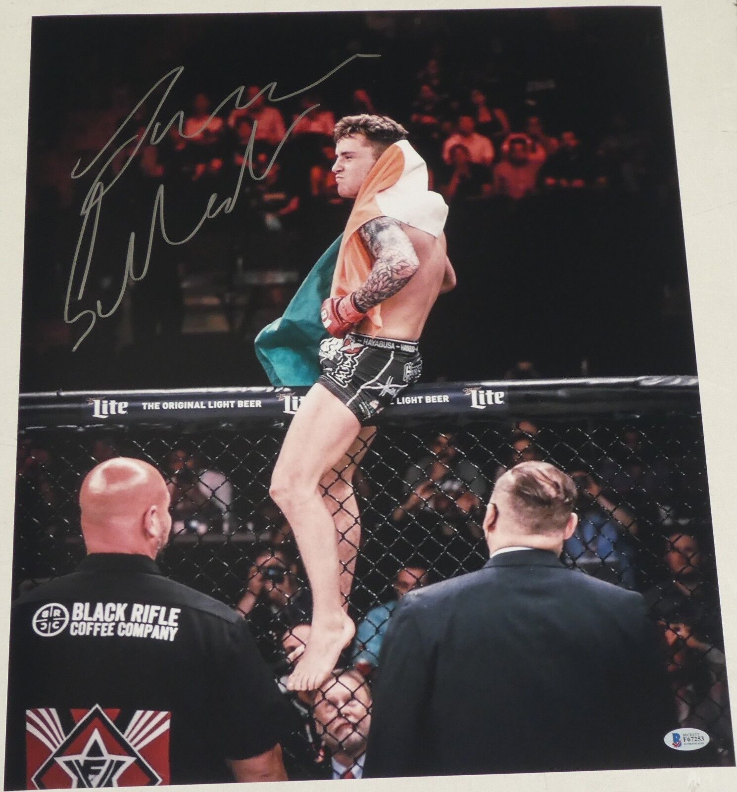 James Gallagher Signed 16x20 Photo Poster painting BAS Beckett COA Bellator MMA Picture Auto'd 2